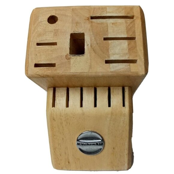 KitchenAid 13 Slot Knife Holder Oak - Picture 6 of 7